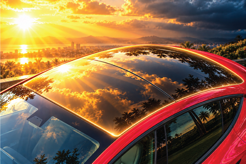 sunroof protection epu film tesla model 3